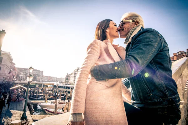 Casal em Veneza — Fotografia de Stock