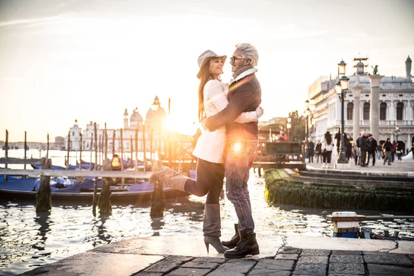 Paar in Venetië — Stockfoto