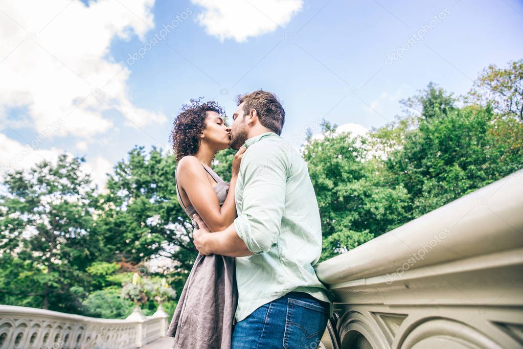 Couple of lovers in Central Park