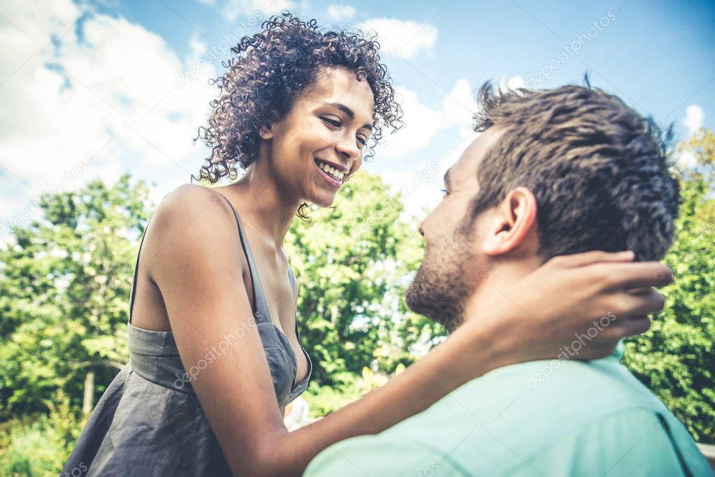 Couple of lovers in Central Park