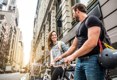 New York'ta bisikletçiler