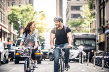 New York'ta bisikletçiler