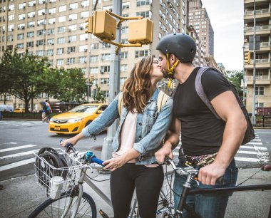 New York'ta bisikletçiler