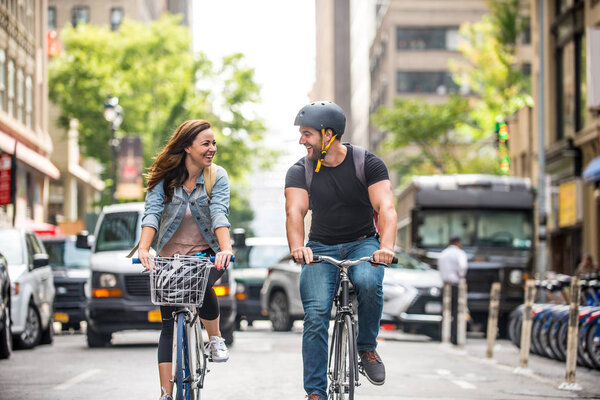 Cyclists in New York