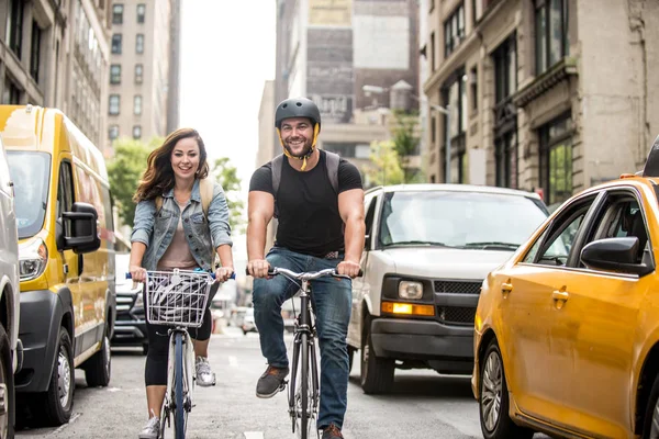 Radfahrer in New York — Stockfoto