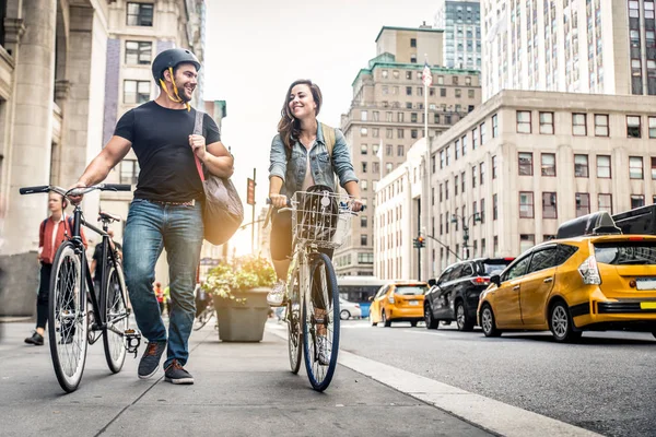 Cyklister i New York — Stockfoto