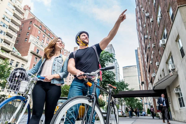Radfahrer in New York — Stockfoto