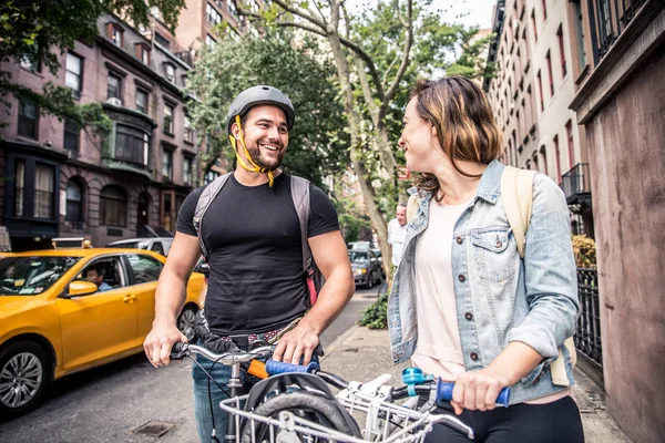 Ciclistas en Nueva York —  Fotos de Stock