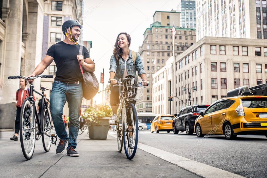 Cyclists in New York