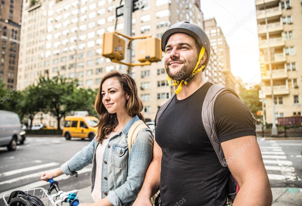 Cyclists in New York