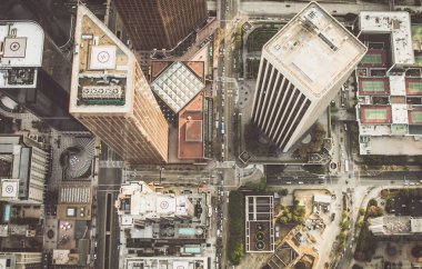 Los angeles helikopter havadan görünümü
