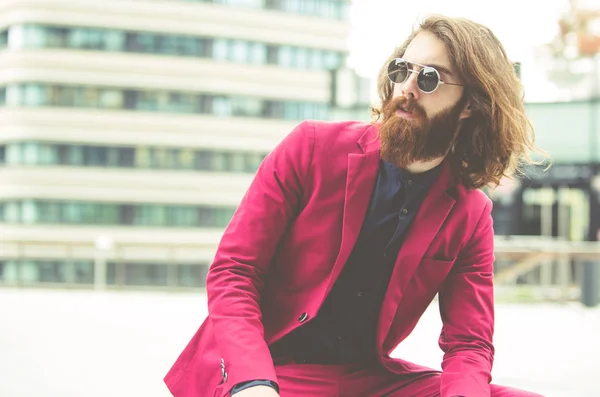 Hombre hipster fresco —  Fotos de Stock