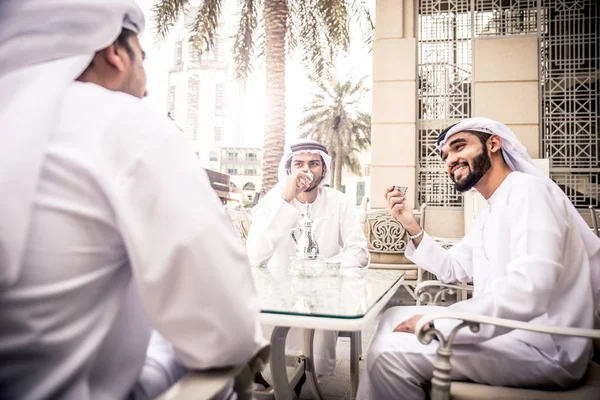迪拜的阿拉伯商人 — 图库照片