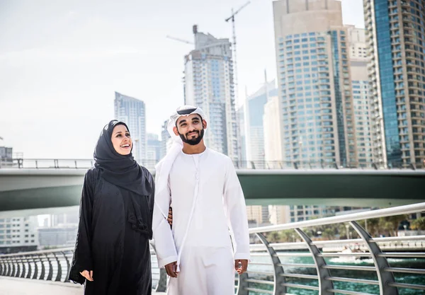 Arabian couple dating — Stock Photo, Image