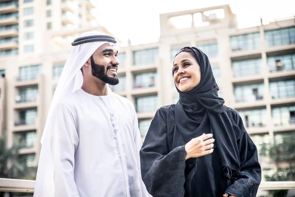 Arabian couple dating — Stock Photo, Image