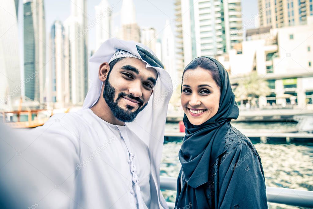 Arabian couple dating