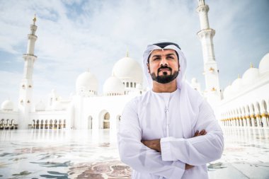 Sheikh Zayed cami de Arapça adam