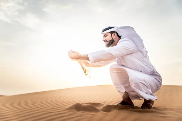 Arabe dans le désert — Photo