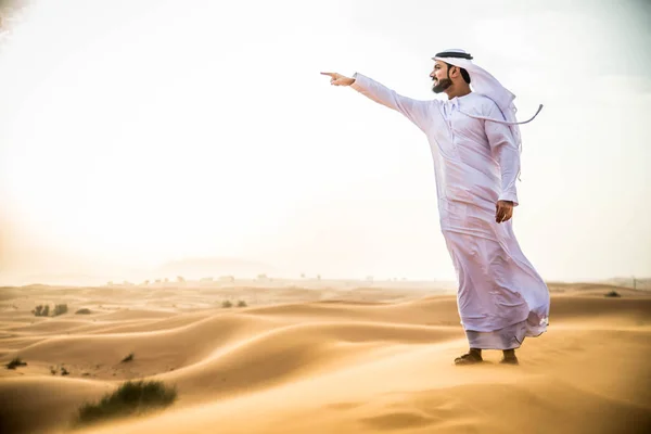 砂漠のアラビア人 — ストック写真