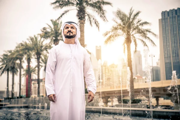 阿拉伯商人在迪拜 — 图库照片