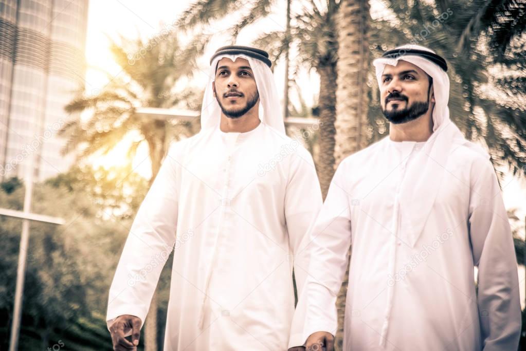 Arabian businessmen in Dubai   