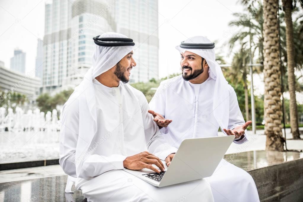 Arabian businessmen in Dubai   