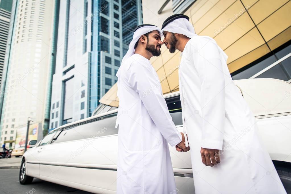 Arabian businessmen in Dubai   