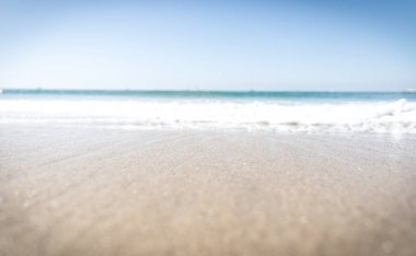 Plaj arka plan bulanık