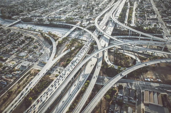 Luchtfoto van los angeles — Stockfoto