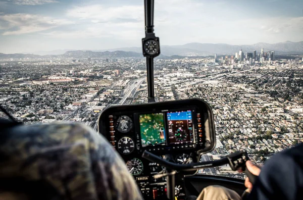 Los Angeles-i légifelvételek helikopter — Stock Fotó