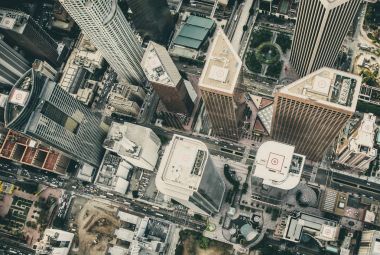 Los angeles helikopter havadan görünümü