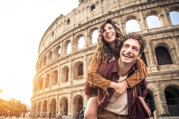 Couple at Colosseum, Rome