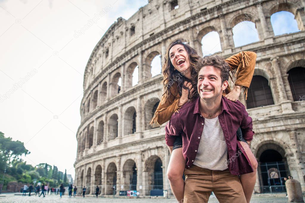 Couple at Colosseum, Rome