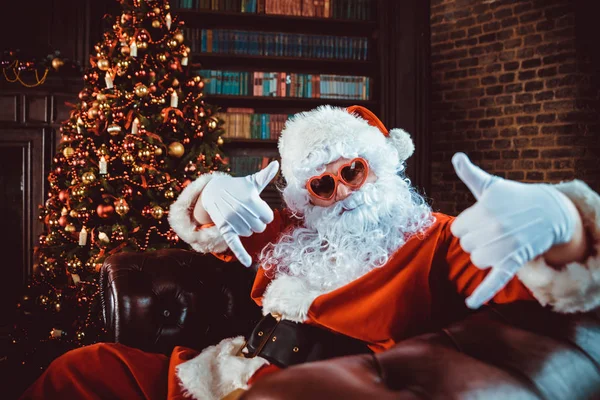 Портреты и образ жизни Санта-Клауса — стоковое фото