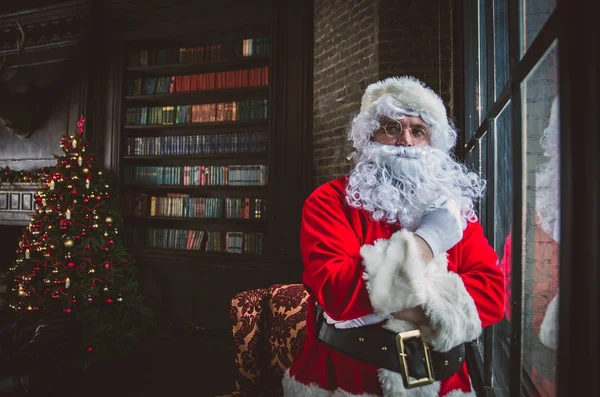 Портреты и образ жизни Санта-Клауса — стоковое фото