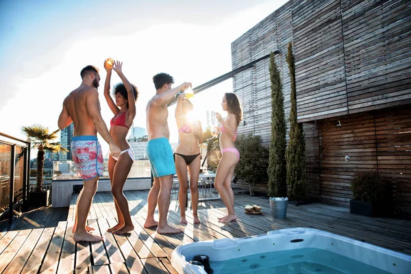 Bir çatıda parti arkadaşları