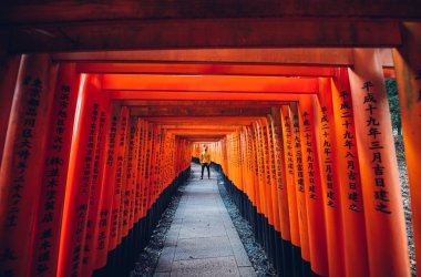 Kyoto fushimi Inari yolundaki