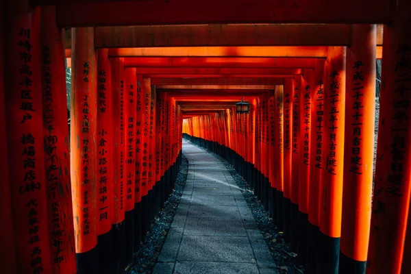 The fushimi-inari path in Kyoto — Stock Photo, Image