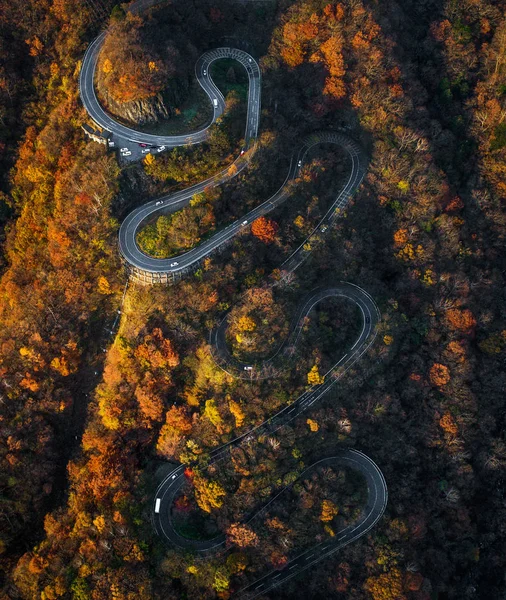 Camino sinuoso de Nikko 's en otoño, Japón —  Fotos de Stock