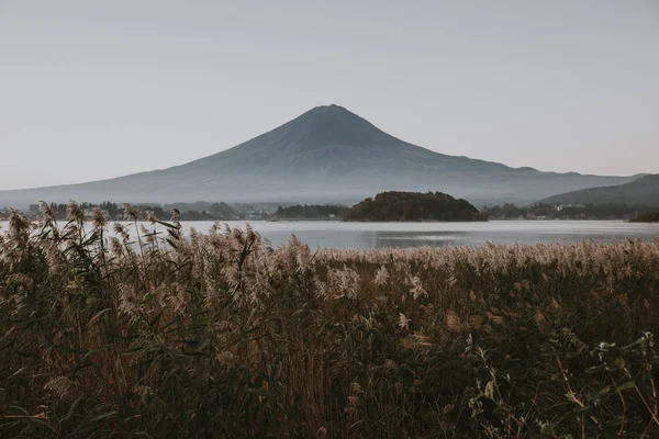 Fuji mountain view. Nejslavnější horu v Japonsku — Stock fotografie