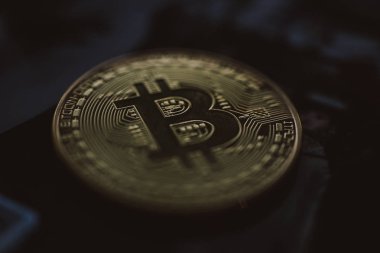 Bitcoin Kripto para sikke yakın çekim
