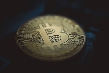 Bitcoin Kripto para sikke yakın çekim