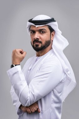Arapça yakışıklı adam stüdyo Portreler