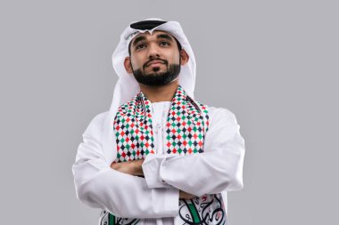 Arapça yakışıklı adam stüdyo Portreler