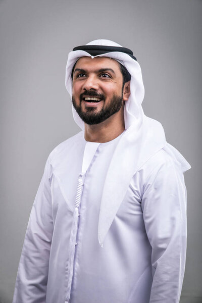 Arabic handsome man studio portraits