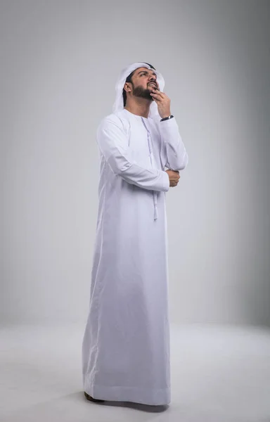 Arabic handsome man studio portraits — Stock Photo, Image