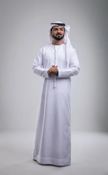 Arabo bello uomo studio ritratti — Foto Stock