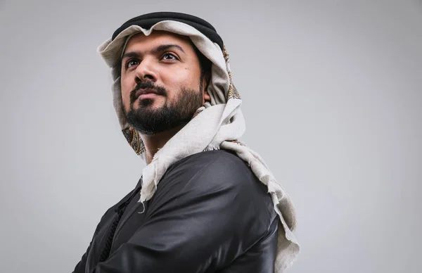 Arabic handsome man studio portraits — Stock Photo, Image