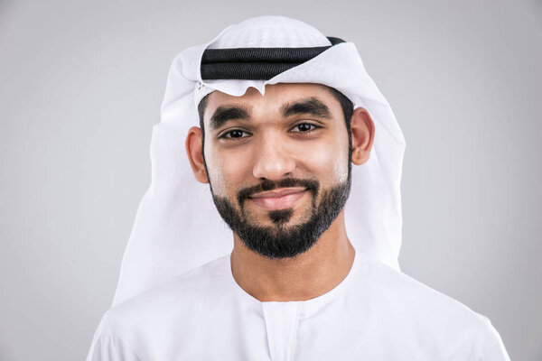 Arabic handsome man studio portraits