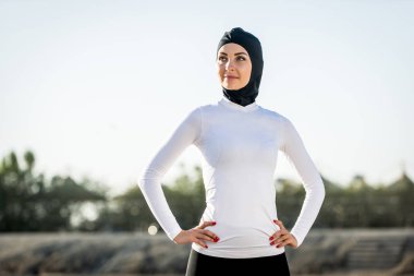 Arap kadın eğitim açık havada